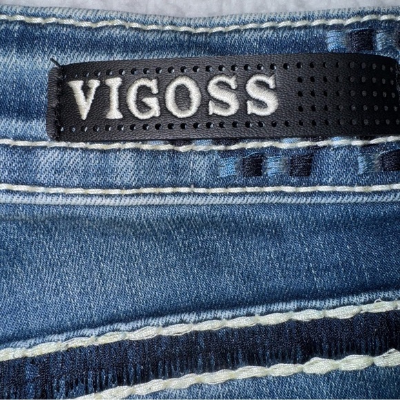 VIGOSS Women’s Dublin Crop Straight Heritage Fit Bermudas Size 5/6 Faded Blue LR - Picture 8 of 13